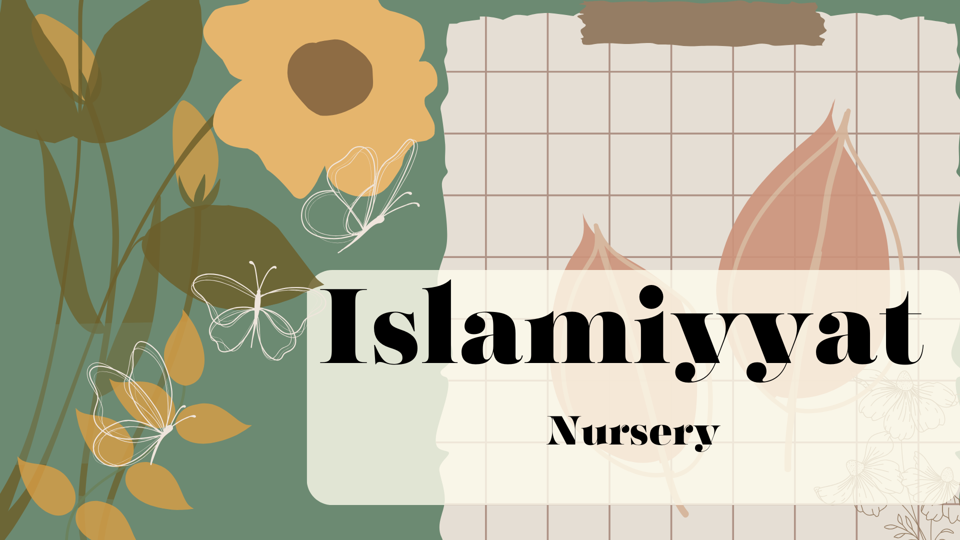 Islamiyat Nursery 2023 - 2024